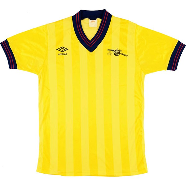 Tailandia Camiseta Arsenal Replica Segunda Ropa Retro 1983 1984 Amarillo